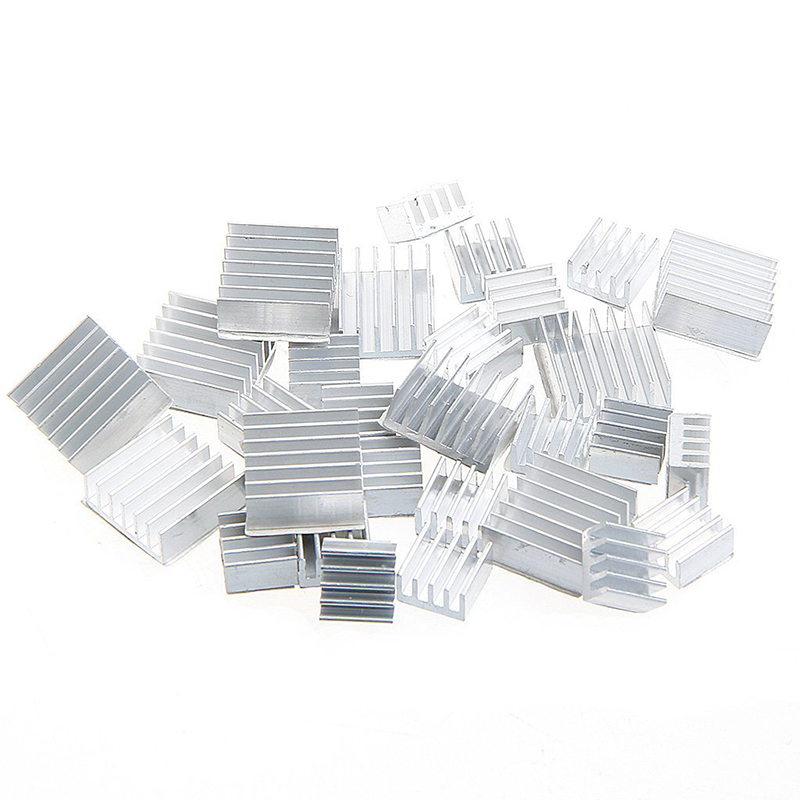 8.8*8.8*5mm Computer Cooler Radiator Aluminum Heatsink Heat Sink for Electronic Chip Heat Dissipation Cooling Pads Dropshipping