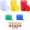 18 colors 19mm Creative Gift Accessories Plastic Poker Chips Casino Bingo Markers Token Fun Family Club Game Toy 50PCS/Set