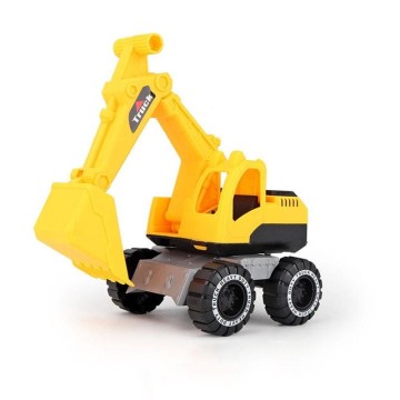 Large Excavator Toy Engineering Vehicle Excavator Sand Truck Bulldozer Friction Powered Push Toy Car for Kids