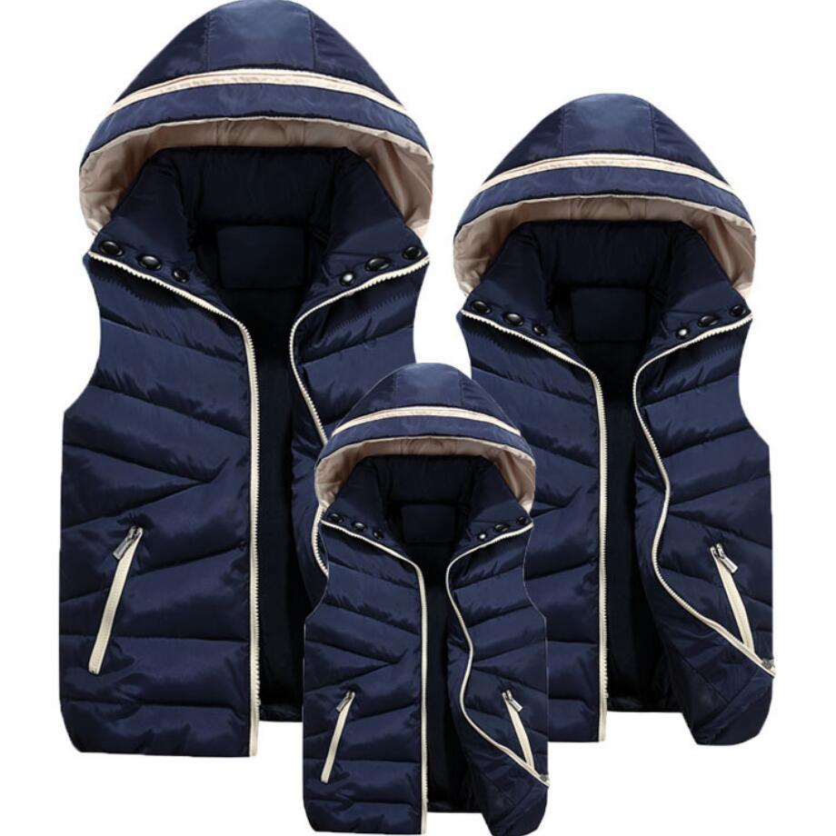 Autumn Winter Child Waistcoat Girls Boys Down Vest Baby Sleeveless Kids Hooded Jacket Outwear Infant Baby Clothes