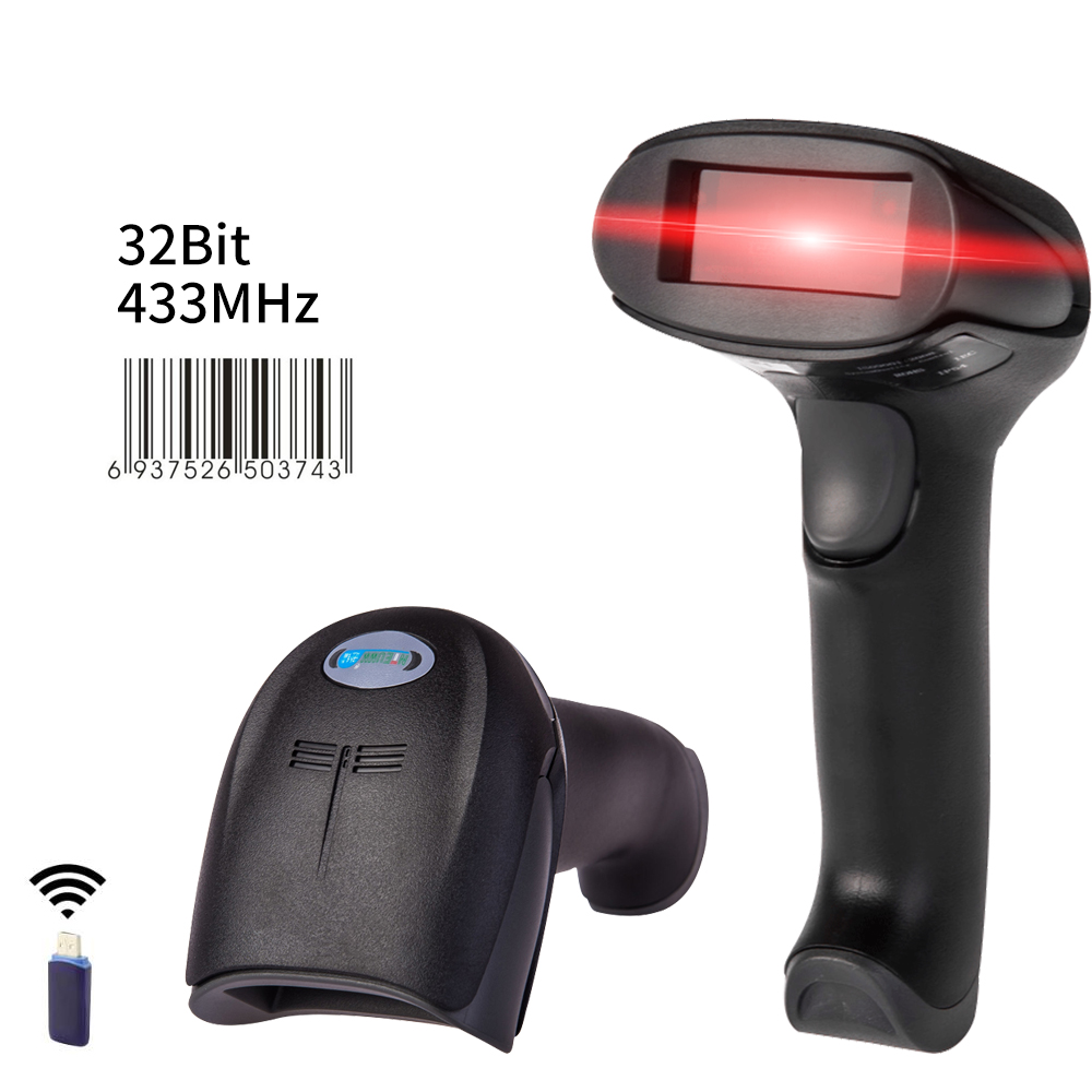 NETUM Handheld Wireless Laser Barcode Scanner Bar Code Scanning Reader With Mini USB Receiver For Inventory