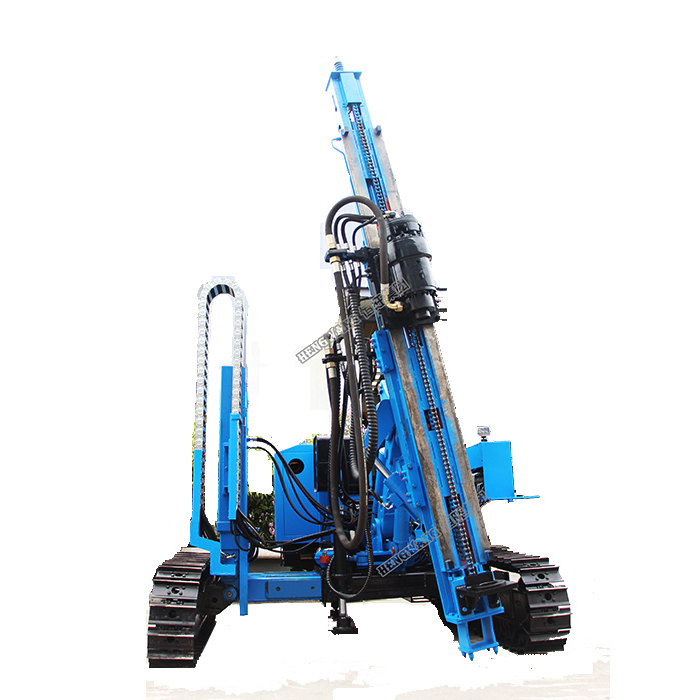 Photovoltaic project auger piling machine hydraulic pile driver in Dubai