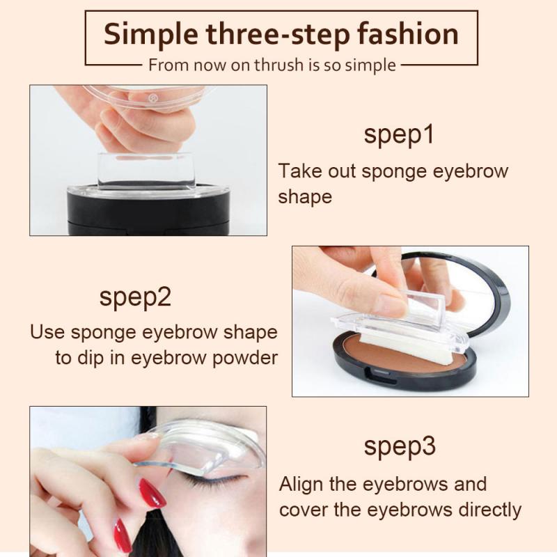 Eyebrow Enhancer Powder Magic Eyebrow Powder Definition Brow Stamp Waterproof Paint Technic