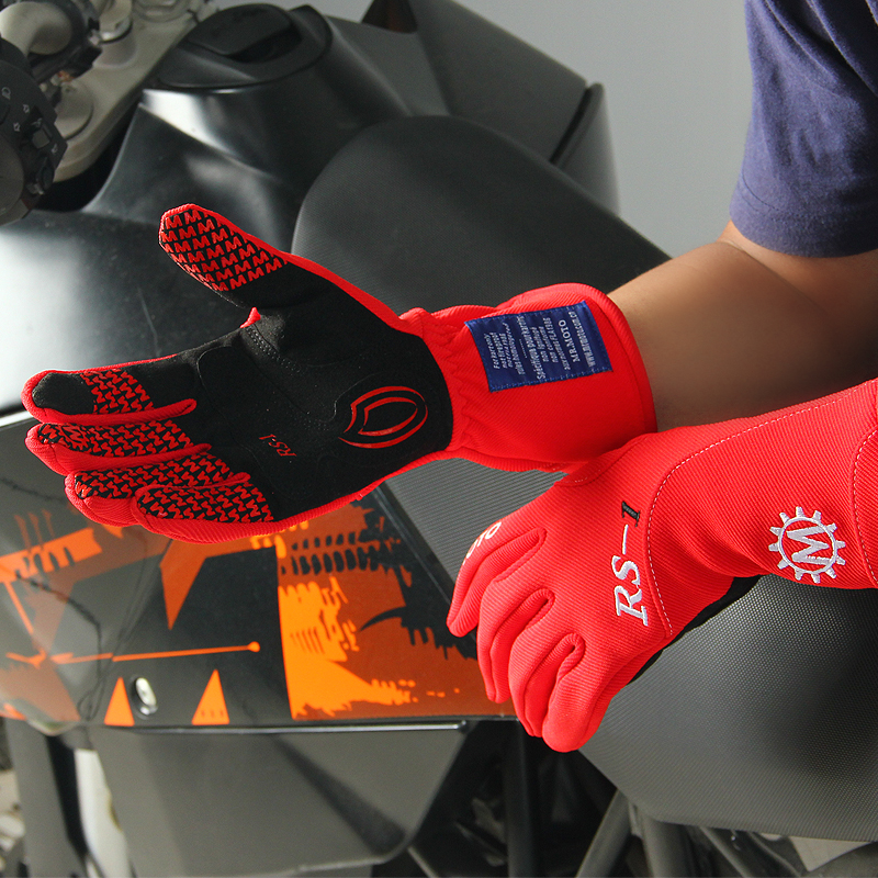 New Auto Car Racing Gloves Motocross gloves Breathable Abrasion Resistance Moto Karting Kart Racing Gloves