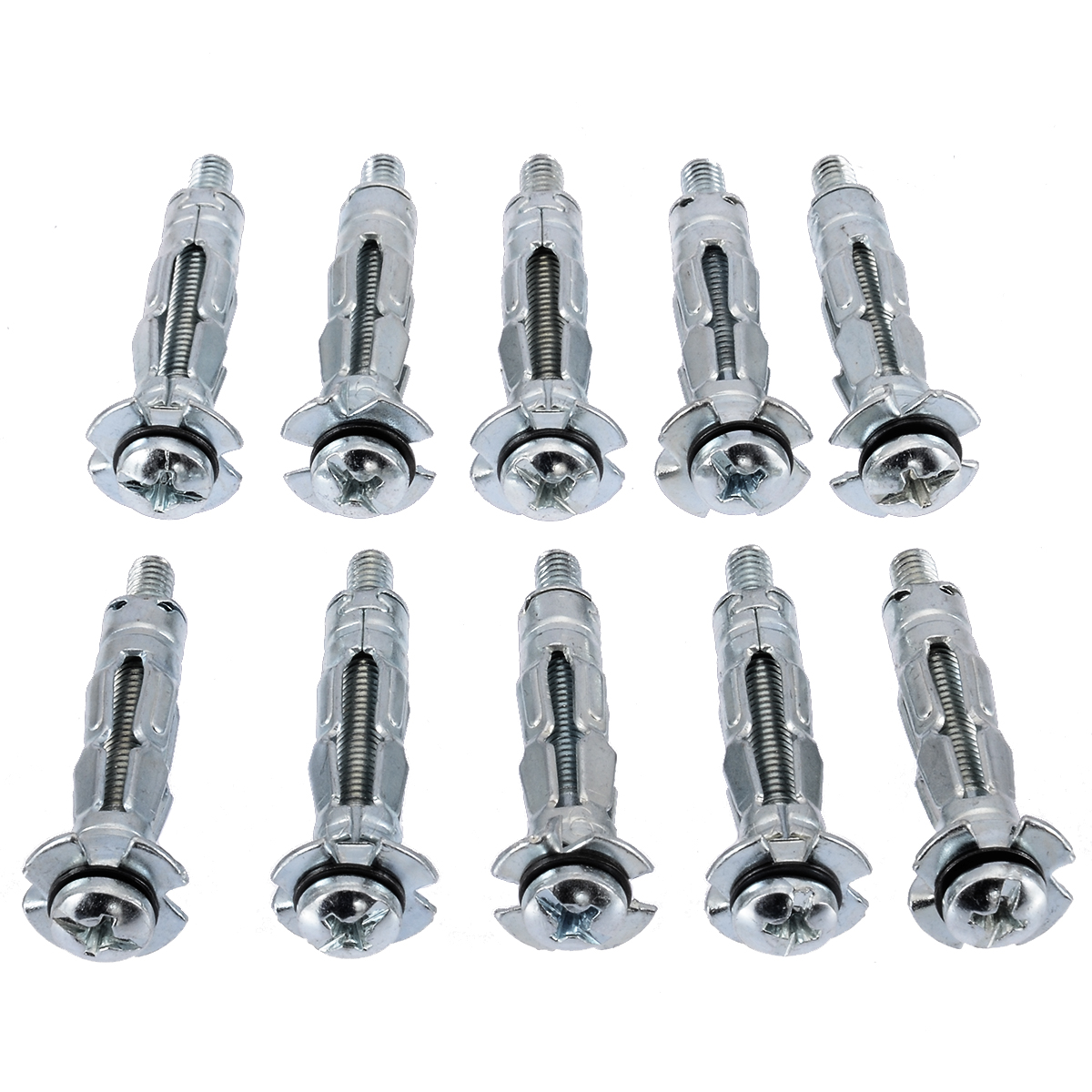 Hot Sale High Quality 10pcs M4X32 Hollow Wall Anchors Metal/Cavity/Plasterboard Plug/Fixing Screw