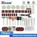 XCAN Abrasive Tool Kit 105pcs Rotary Tool Accessories Set Grinding Polishing Kits For Dremel Accessory Set
