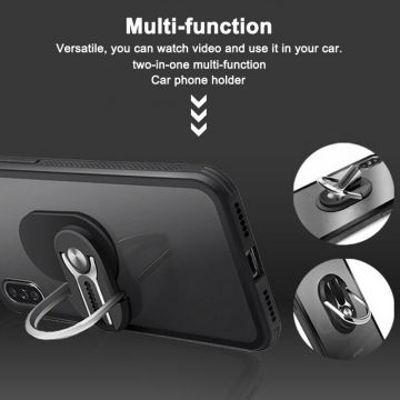 2In1 Car Phone Holder Universal Car Air Outlet Metal Multipurpose Mobile Phone Bracket Holder Stand Phone ring Car Accessories