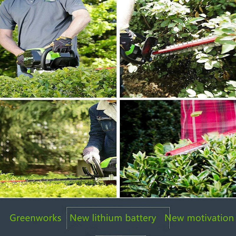 Greenworks GD80HT 80V Cordless Hedge Trimmer 66cm ,garden tool/grass trimmer/brushless motor with battery and charger