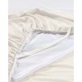 19 Momme Silk Bedskirt Wrap Around Ruffled Bed Skirt with Adjustable Elastic Belt Queen King and C-King
