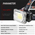 Portable COB LED Headlamp DC charging Outdoor camping Fishing headlights Work Maintenance Searchlight lantern flashlight