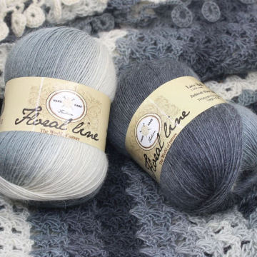 300 G/Lot 100% Wool Yarn Space Dyed Handkniting Wool Yarn Fancy Soft Fluffy Yarn for Crocheting Shawls Scarf Hats Sweater Gloves