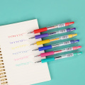 JIANWU 6 colors/set 6 Styles Colored Kawaii Gel Pens Creative DIY Journal Neutral Pen Planner Stationery Office School Supplies