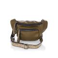 Army green snake decorative fshion waist bag