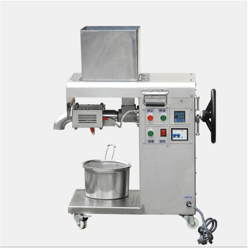 25Kg/h Automatic Cold Oil Press Machine Beans Sesame Peanut Sunflower Stainless Steel Oil Maker 2800W Free Shipping