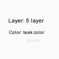 teak color 5 layer