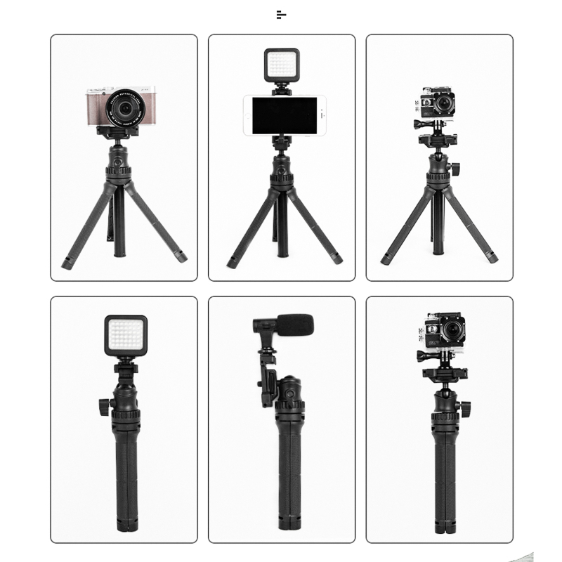3 in 1 Portable Selfie Stick for iphone/xiaomi/Huawei/Cameras Foldable Handheld Monopod Shutter Remote Extendable Mini Tripod
