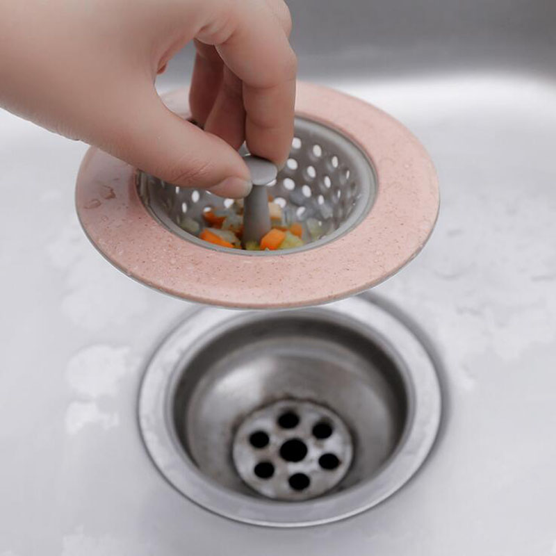 Silicone Bathroom Sink Drains Bathtub Plugs Strainers Sewer Hair Filter Bath Drain Stopper Sink Floor Drain Kitchen Accessories