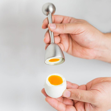 Egg Tool Metal Egg Scissors Egg Topper Cutter Shell Opener Stainless Steel Boiled Raw Egg Opener Creative Kitchen Tools 19DEC24