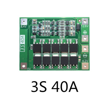 3S 40A BMS Board 11.1V 12.6V 18650 lithium battery protection Board for drill 40A current
