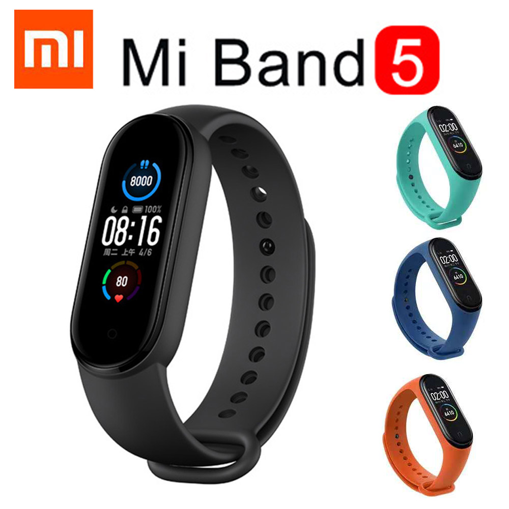 Xiaomi Mi Band 5 Smart Bracelet AMOLED Miband 5 Smartband Fitness Traker Bluetooth Sport Waterproof Wristband