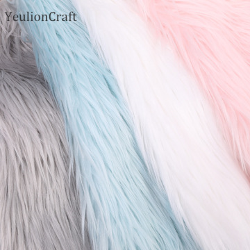 Chzimade Long Rabbit Faux Fur Fabric 20x30/40x60cm For Patchwork Sewing Material Garment Diy Home Decoration