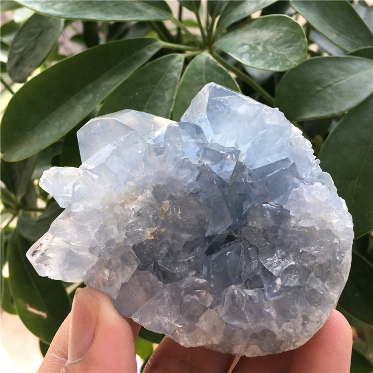Natural Blue Celestite crystal cluster Mineral Specimen For Decoration