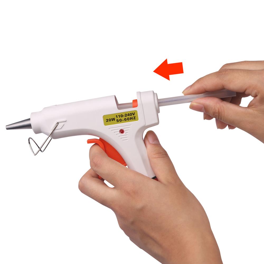 Super PDR Tools Small White Glue Gun 20W US Plug Pistolet a colle Hot Melt Glue Guns Heat Temperature Tool Guns Thermo Gluegun