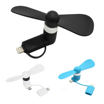 USB Gadget Cool Mini 2 in 1 USB Fan Portable For Android OTG Micro Gadgets For iPhone 5 6S 7 Plus 8 X XS XR Electronic Smart Fan