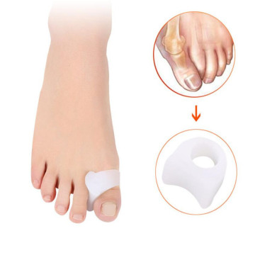 2Pcs Big Toe Separator Bone Corrector Straightener Silicone Gel Foot Fingers Protector Bunion Adjuster Feet Massager Pedicure