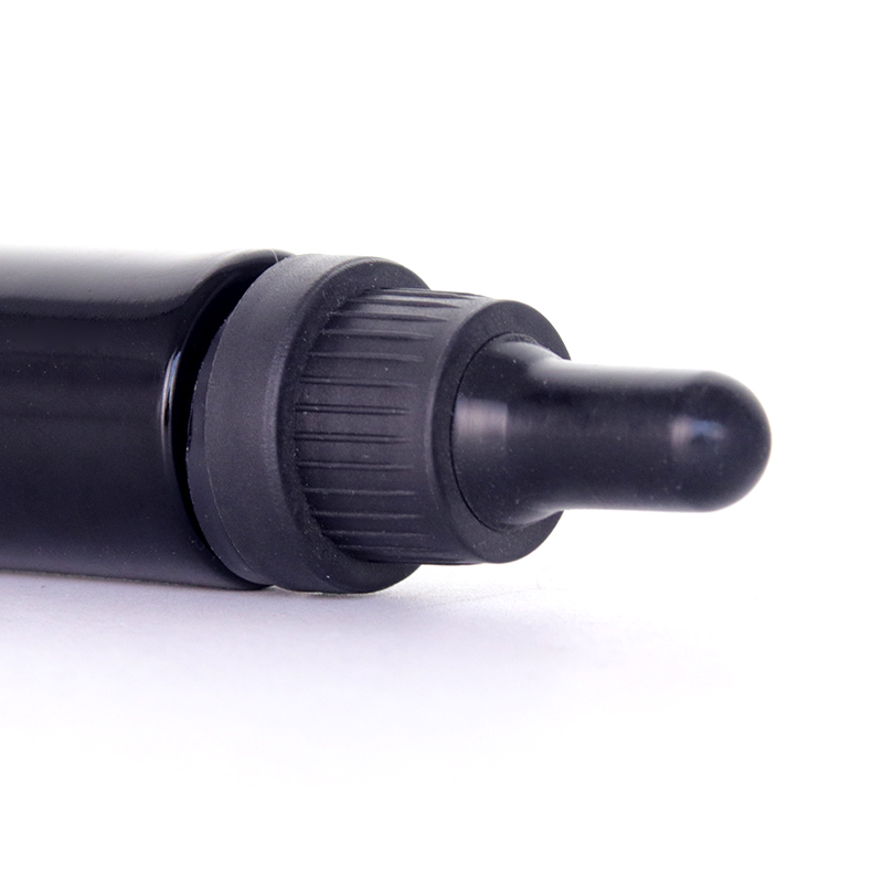 Black Glass Bottle With Ribbed Child Resistant Dropper1 Jpg