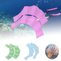 Palm Flippers Swim Training Snorkeling Water Sports Swimming Diving Gloves Swim Tool Hands Swimming Fins Silicone Webbed