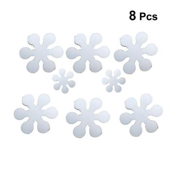 8pcs Snowflake Shape Anti-Slip Bathtub Stickers Decals Safety Bath Shower Treads Non Slip Bath Tub Sticker Shower Stickers Floor