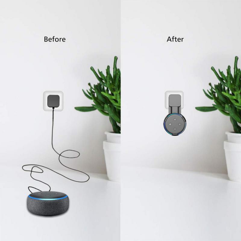 2019 2color Wall Mount Hanger Holder Bracket 3rd Generation and Other Round Voice Assistants for Amazon Alexa Echo Dot Speaker