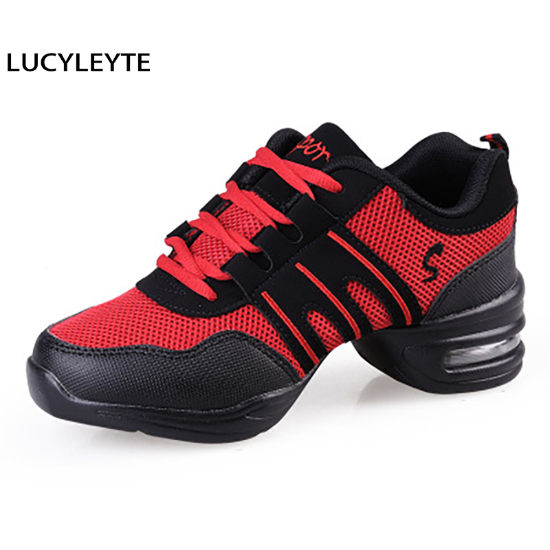 Dance Shoes Sports Feature Soft Outsole Breath Sneakers for Woman Practice Shoes Modern Jazz Shoes Sneakers Zapatos De Mujer