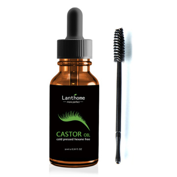 Organic Serum Women Men Eyelash Growth Lifting Castor Oil Vitamins Moisturize Cold Pressed Mascara Liquid Hair Growth Serum