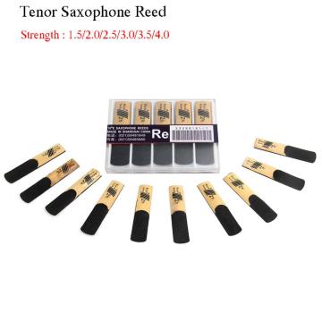 10 Pack Tenor Saxophone Reeds Strength 1.5,2.0,2.5,3.0,3.5,4.0 for Sax Saxophone Reed Woodwind Instrument Parts Accessories