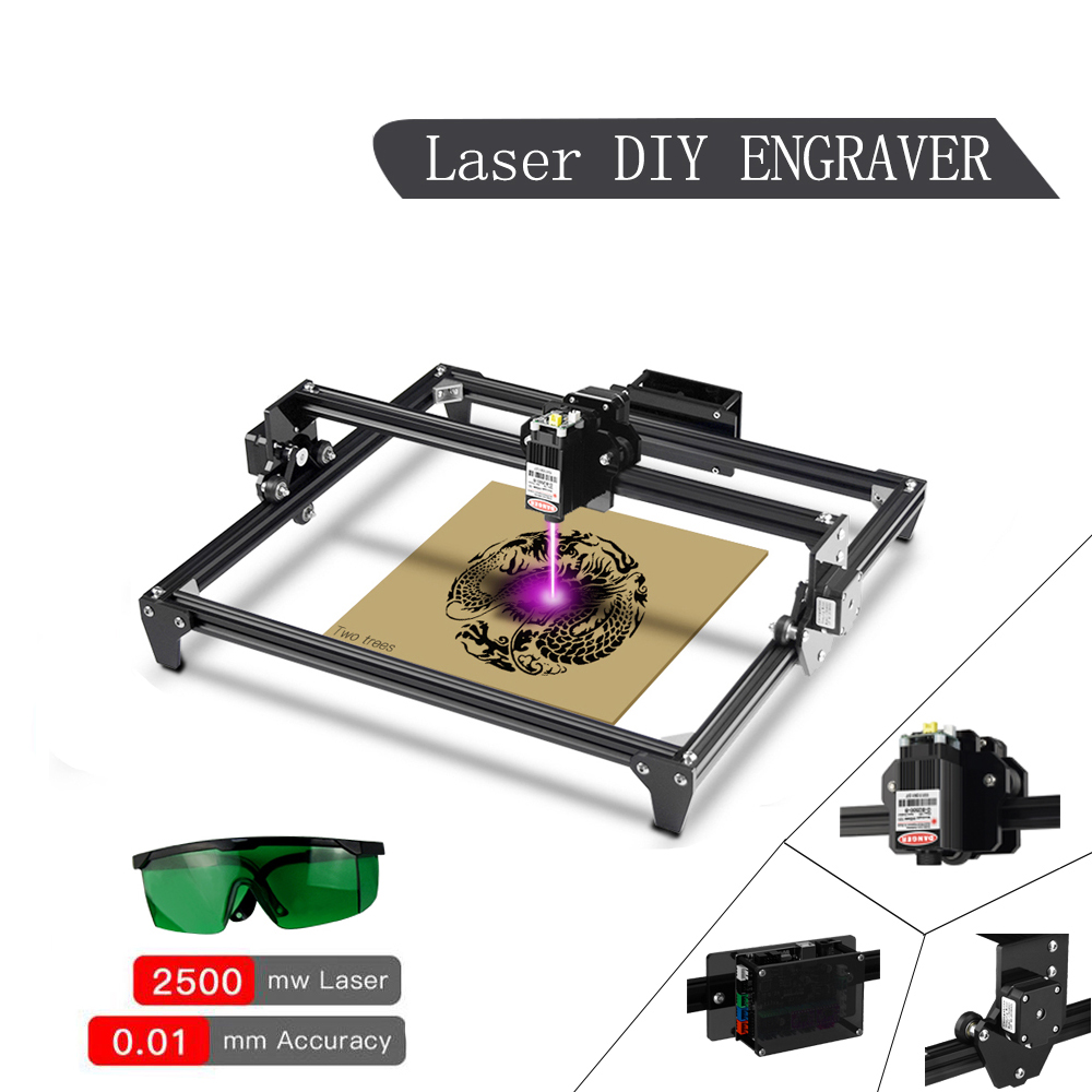 Twotrees Totem CNC Laser Engraving Machine 2500mW 5500mW 30*40cm Professional DIY Engraver Desktop Wood Router Cutter Printer