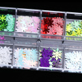 12 Grids Snowflake Nail Sequins 3D Laser Mirror Shiny Slices Winter Christmas Glitter Nail Art Decoration Accessories LEXHH01-05