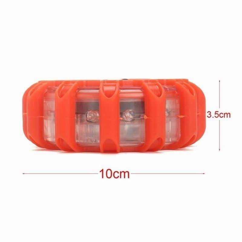 New LED Traffic Warning Light Strong Magnetic Adsorb Car Roof Portable Waterproof Safety Road Emergency Battery Lamps