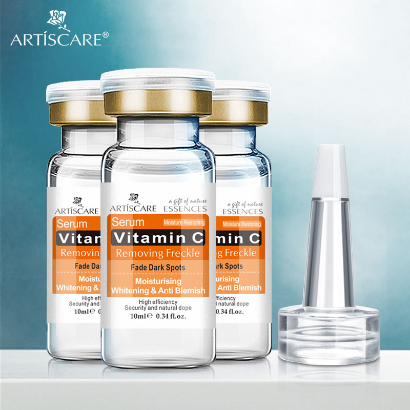ARTISCARE Vitamin C Whitening Essence Liquid Moisturizer Anti Wrinkle Anti Aging Freckle Cream Lifting Skin VC Serum 3Pcs