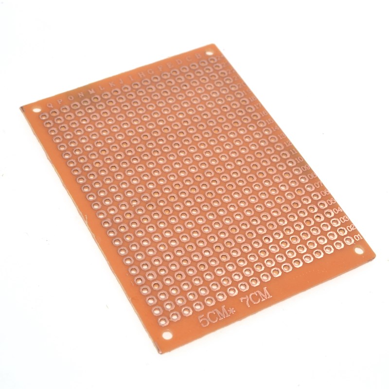 WAVGAT 10Pcs 5*7 PCB 5x7 PCB 5cm 7cm DIY Prototype Paper PCB Universal Board yellow