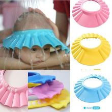 Soft & Adjustable Baby Boy Girl Shampoo Cap Children Bath Wash Hair Shield Hat Bathing Banho Bebe Visor for Bathing