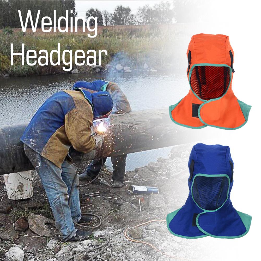 Flame Retardant Cotton Cloth Welding Hood Welding Caps Flame Retardant Helmet Hat Welding Neck Protection Welder Safety Cover