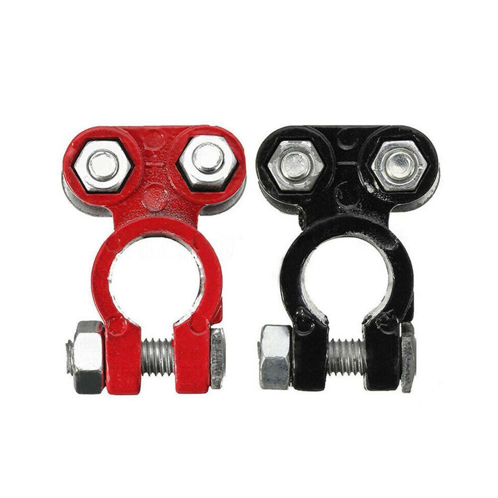 NEW 1 Pair Car Battery Terminals Clamp Connector Conductivity Universal Positive Aluminum Magnesium Negative for Motocycle Boat