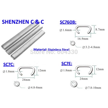 C nails Stainless Steel Pneumatic C ring nail Hog ring nail for SC7E SC7C SC760C sc760b Air gun