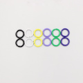 50pcs/lot 8mm Jump Black Colorful Rings Split Rings Connectors For Diy Jewelry Finding Making Accessories Wholesale Supplies