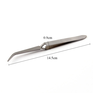 1Pc 1*15cm News Stainless Steel Multi-Function Manicure Nail Art Clip Nail Silver Tweezer Tool For Nail Tips