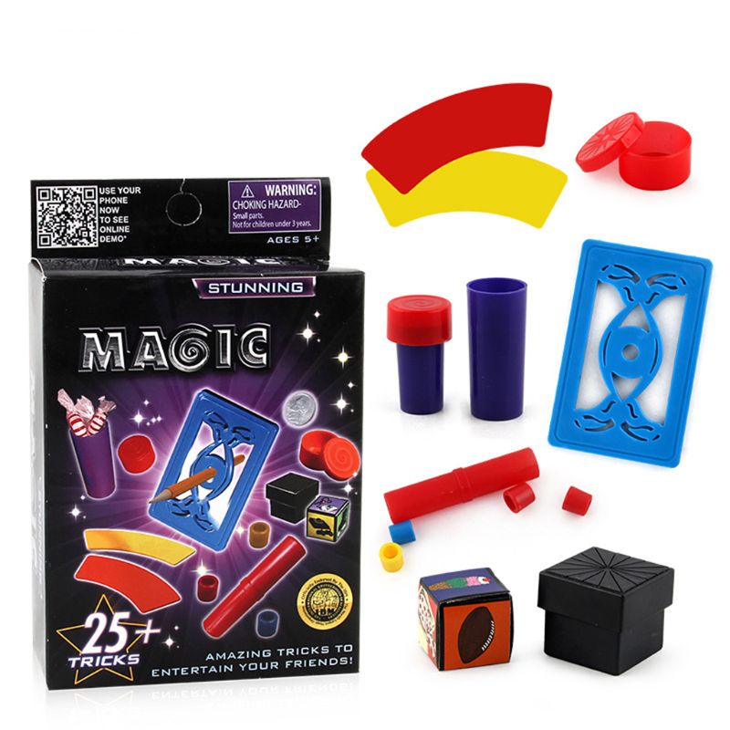 Novelty Magic Toy Box Kit Trick Props Education Toy Gadget Kids Gift