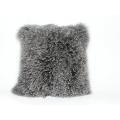 Long Hair Mongolian Lamb Skin Pillow