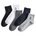 10 Pairs Men Socks Cotton Breathable Sweat-Absorbent Thin Spring Autumn Black Socks Deodorant Business Men Socks Pack Socks